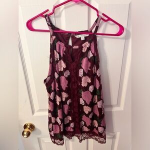 Halter neck tank top with lots of pretty detail